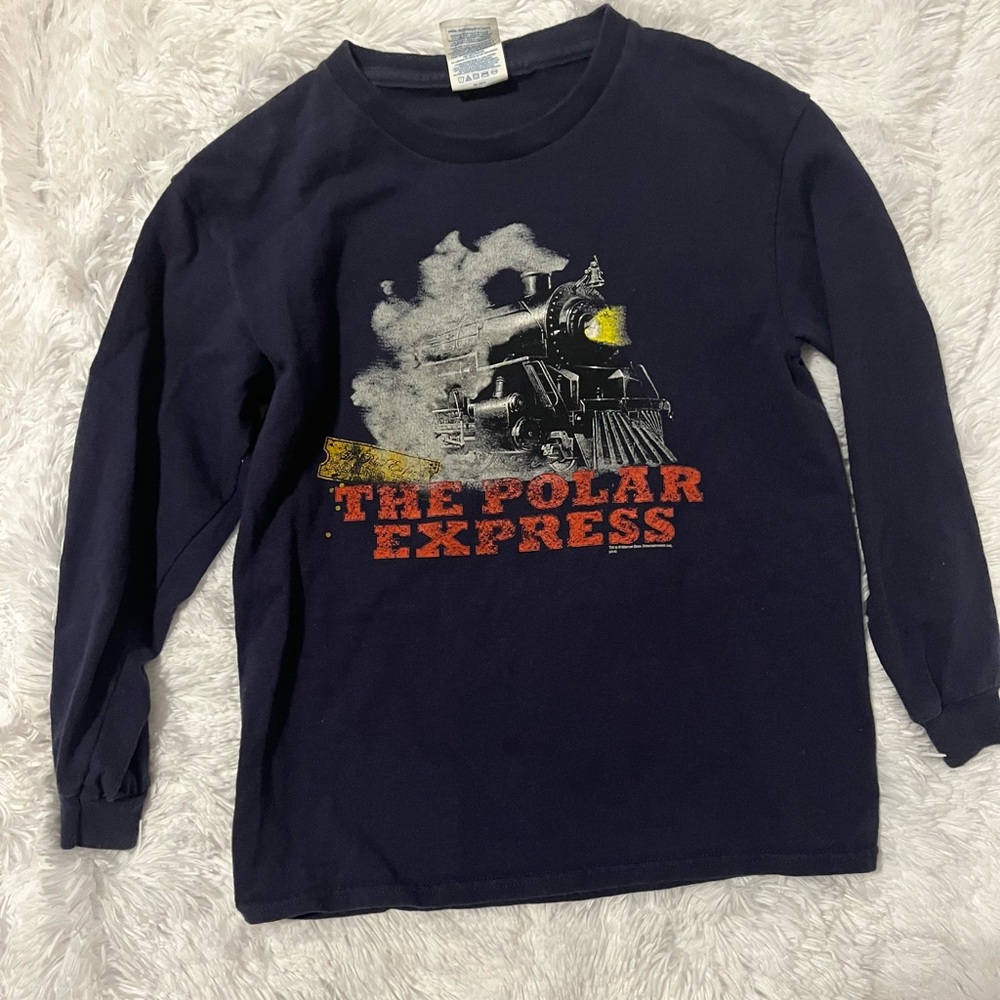 Polar Express Kids Long Sleeve Shirt - Black